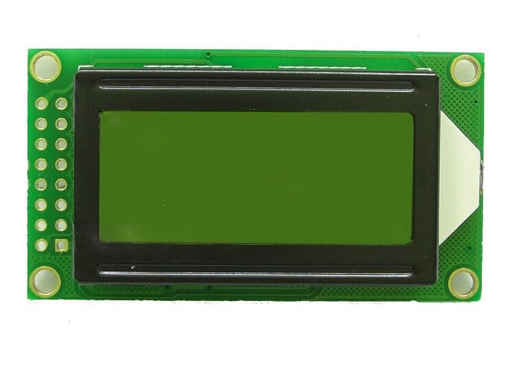Display LCD 0802 8x2 karakters module zwart op groen SPLC780D interface 03